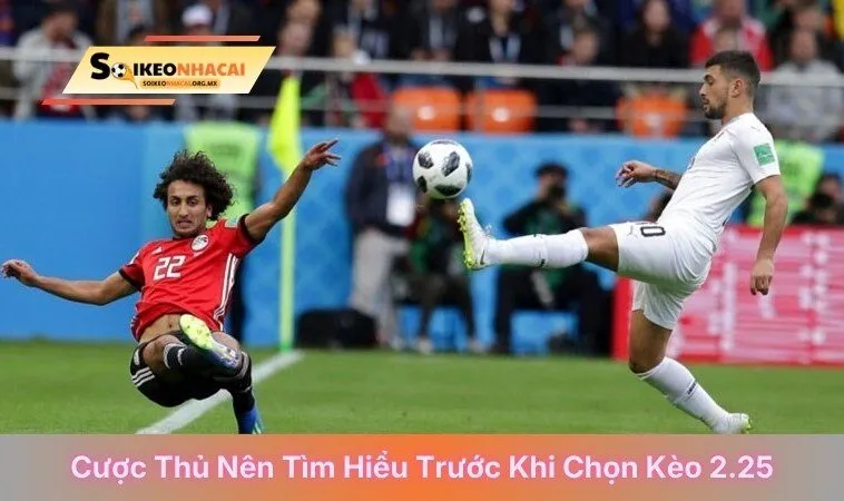 Cược thủ nên cẩn thận trước khi chọn kèo 2.25