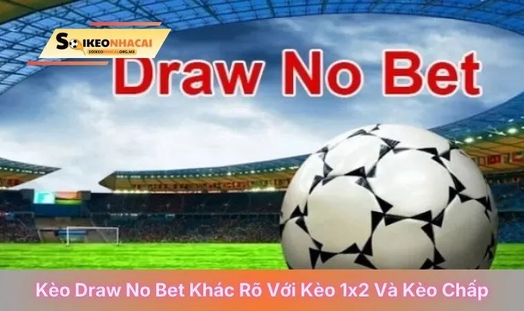 Kèo draw no bet khác rõ với kèo 1X2 và kèo chấp