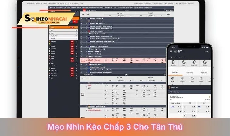 Mẹo nhìn kèo chấp 3 cho tân thủ